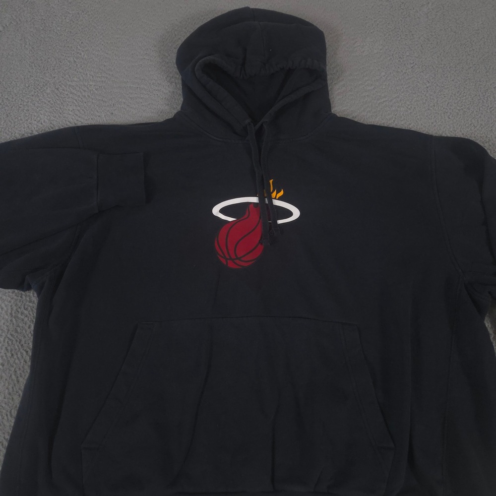 Nike Hoodie Mens 3XL Black Miami Heat Essential Fleece NBA 75th Anniversary Gym